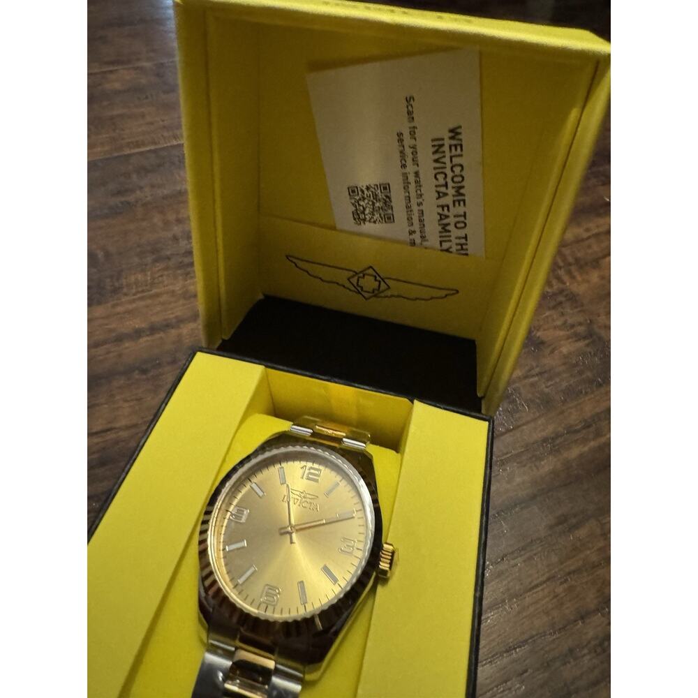 49679 Invicta Men's Specialty Watch 43MM Case Stainless Steel 2 Tone Gold Dial - Picture 6 of 10